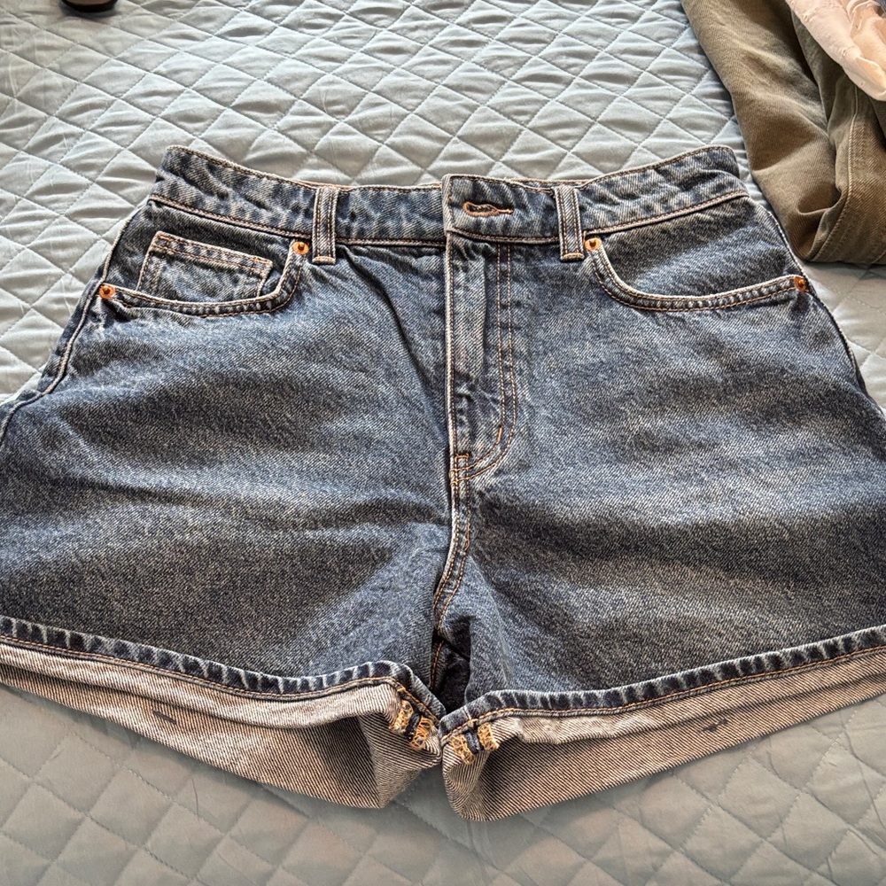Classic Blue Denim Women's Shorts